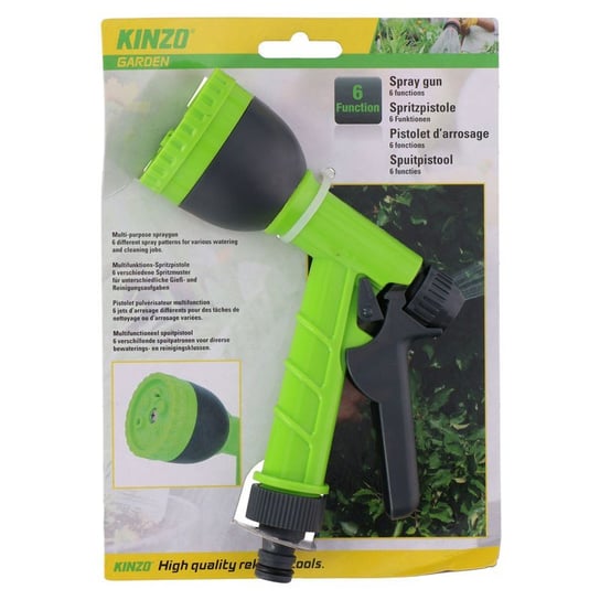 Kinzo - Wielofunkcyjny pistolet zraszający do podlewania ogrodu (6 funkcji) Forcetop