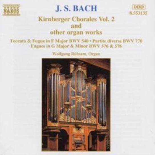 Kirneberger Chorales And Other Organ Works. Volume 2 Rubsam Wolfgang