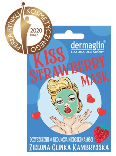 KISS strawberry mask z truskawką Dermaglin
