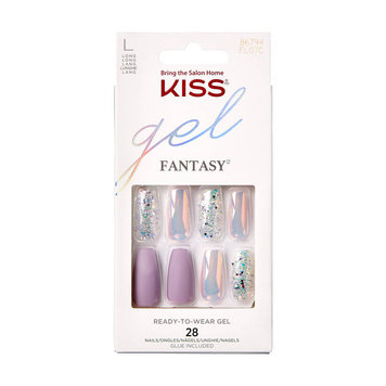 Kiss sztuczne paznokcie Gel Fantasy L FL07C + klej KISS