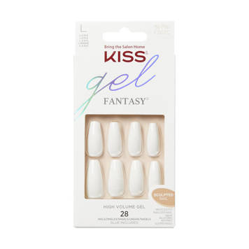 Kiss sztuczne paznokcie Gel Fantasy L FS07C + klej KISS