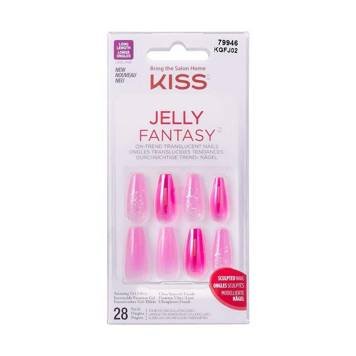 Kiss sztuczne paznokcie Jelly Fantasy KGFJ02 x28 L KISS