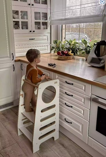 Kitchen Helper M Biały - Pomocnik Kuchenny Dla Dzieci BabyWood