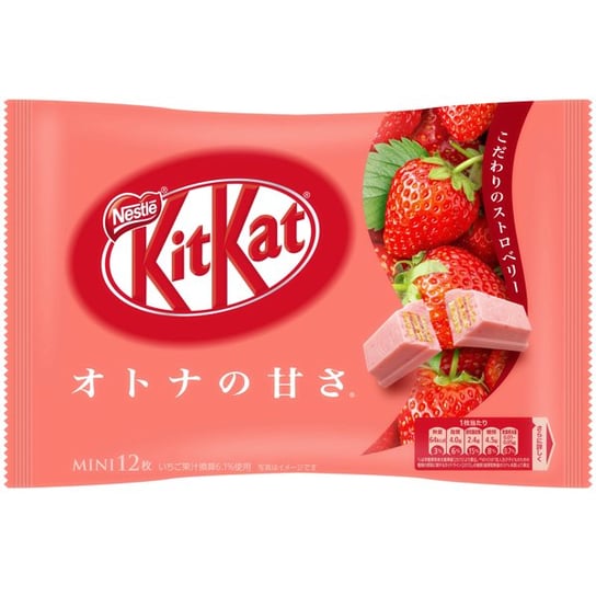 Kitkat Mini Otona-No-Amasa O Smaku Truskawkowym, Torebka 12 Szt. - Nestlé Nestle