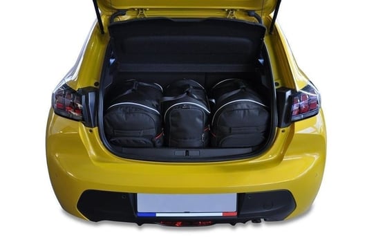 Kjust, Torby do bagażnika, Peugeot 208 Hatchback 2019+, 3 szt. KJUST