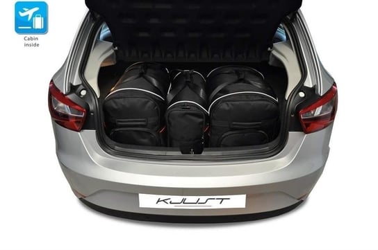 Kjust, Torby do bagażnika, Seat Ibiza Hatchback 2008-2017, 3 szt. KJUST