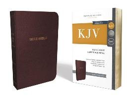 KJV, Reference Bible, Giant Print, Bonded Leather, Burgundy, Red Letter Edition, Comfort Print Nelson Thomas