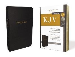KJV, Reference Bible, Personal Size Giant Print, Bonded Leather, Black, Red Letter Edition, Comfort Print Nelson Thomas