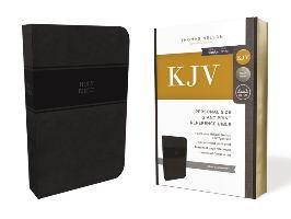 KJV, Reference Bible, Personal Size Giant Print, Imitation Leather, Black, Red Letter Edition, Comfort Print Nelson Thomas