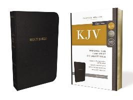 KJV, Reference Bible, Personal Size Giant Print, Leather-Look, Black, Red Letter Edition, Comfort Print Nelson Thomas