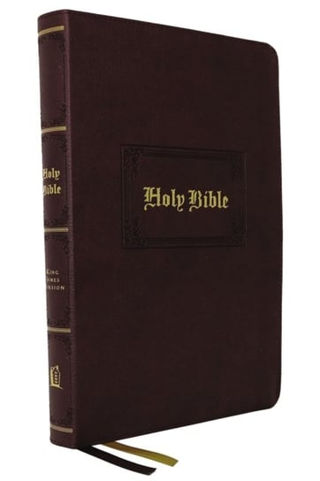 KJV, Thinline Bible, Large Print, Vintage Series, Leathersoft, Brown, Red Letter, Comfort Print: Hol Nelson Thomas