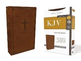 Kjv, Thinline Bible, Leathersoft, Brown, Red Letter Edition, Comfort Print Nelson Thomas