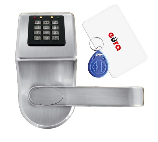KLAMKA EURA ELH-70B9/SILVER z czytnikiem kart RFID i zamkiem szyfr. srebrny Zamiennik/inny