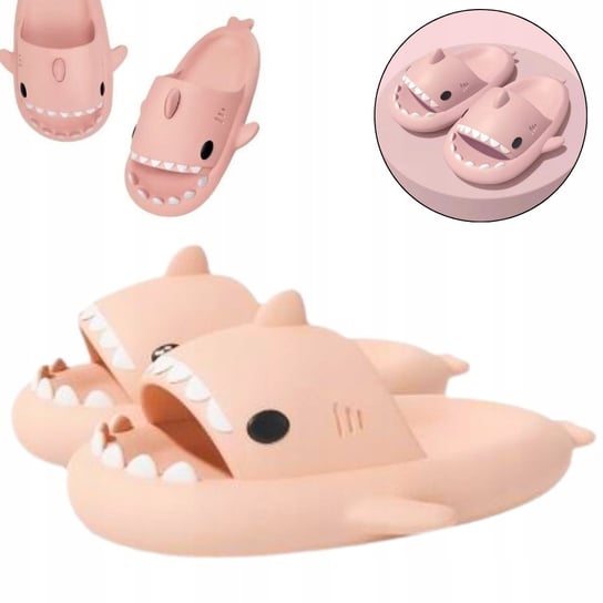 Klapki Damskie Męskie Rekin Rekinek Basenowe Na Plaże Kąpielowe r. 40/41 SlipperS