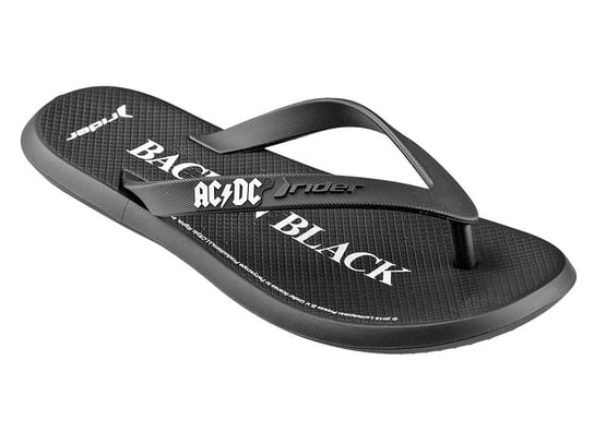 klapki japonki AC/DC - BACK IN BLACK (BLACK/WHITE)-39/40 Bravado