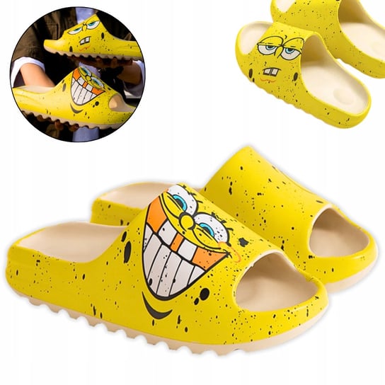 Klapki Plażowe Damskie Męskie Spongebob Basenowe Na Plaże Kąpielowe r.38/39 SlipperS