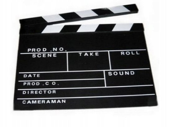 KLAPS FILMOWY gadżet reżyserski wym.30x 26,5cm/KG Kaszmirowysen