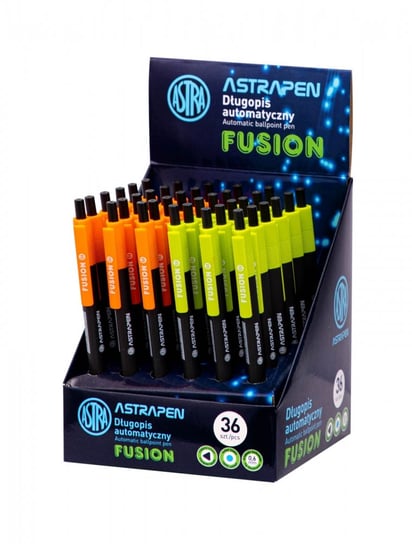 Klasa, Długopis automatyczny, Trójkątny Fusion Op.36 szt. Astra 201022018 KLASA