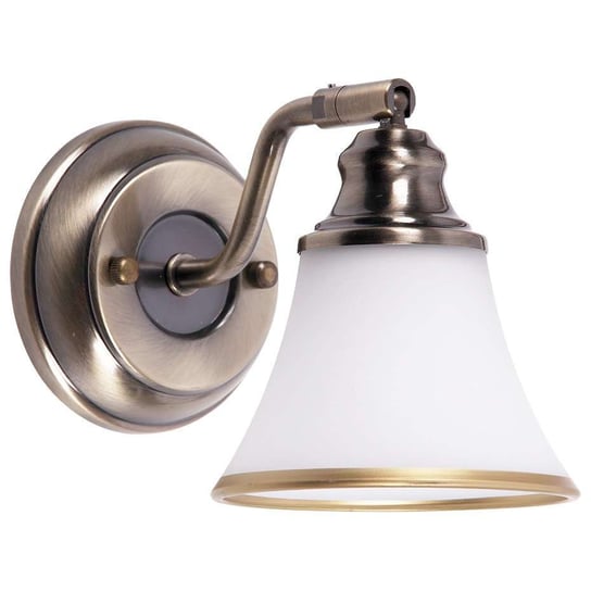Klasyczna LAMPA ścienna GRANDO 6545 Rabalux klosz OPRAWA dzwon kinkiet bell retro patyna Rabalux