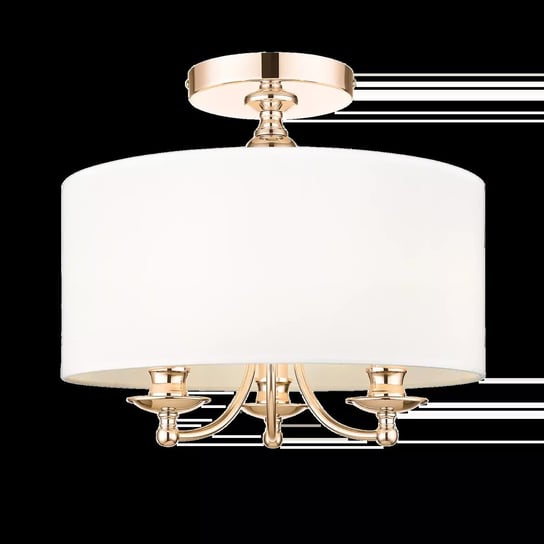Klasyczna lampa sufitowa Abu Dhabi do jadalni biała złota Cosmolight