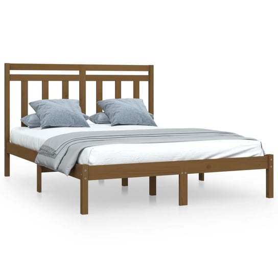 Klasyczna rama łóżka z litego drewna sosnowego, ko Inna marka