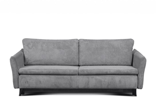 Klasyczna sofa 3 osobowa sztruks jasny szary TENUS Konsimo