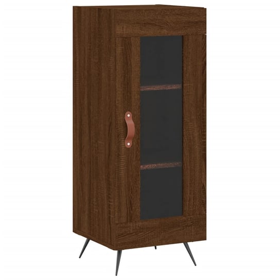 Klasyczna szafka drewniana, 34,5x34x90cm, brązowy  / AAALOE Zakito