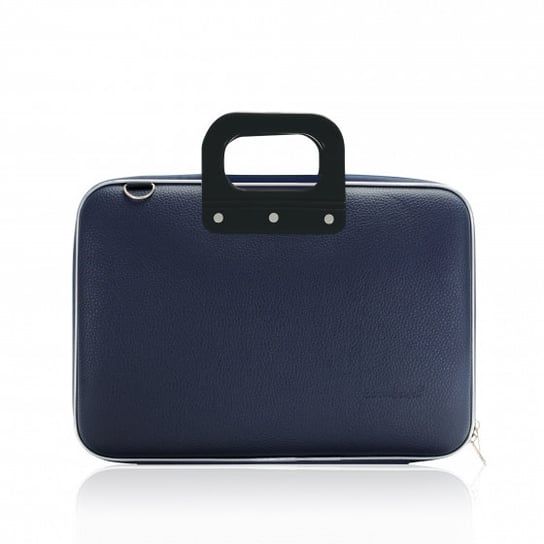 klasyczna torba na laptopa 46,5 x 35 cm sztuczna skóra, ciemnoniebieska TWM
