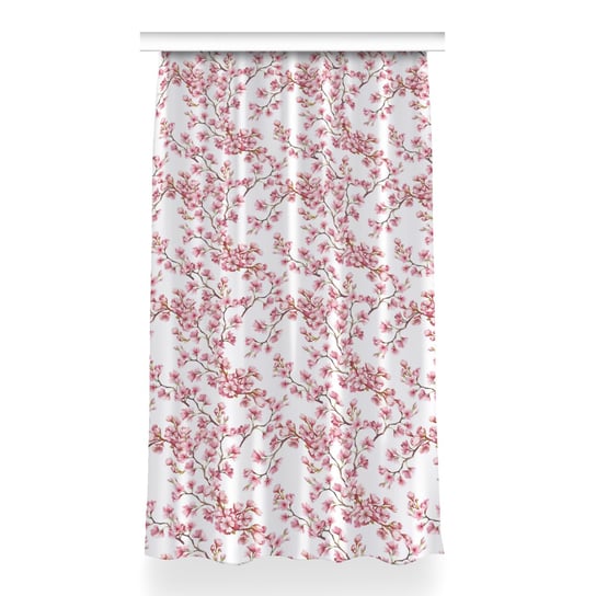 Klasyczna zasłona kolory Różowe kwiaty 150x260 cm, Fabricsy Fabricsy