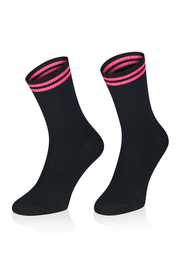 Klasyczne Skarpetki Toes and more – TAMB 7 - Black/Pink 35-38 Toes and More