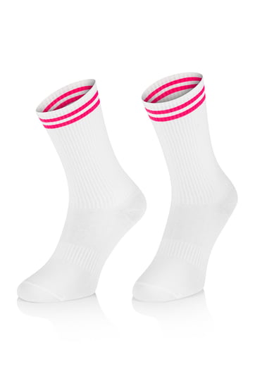 Klasyczne Skarpetki Toes And More – Tamb7 White /Pink 35-38 Toes and More