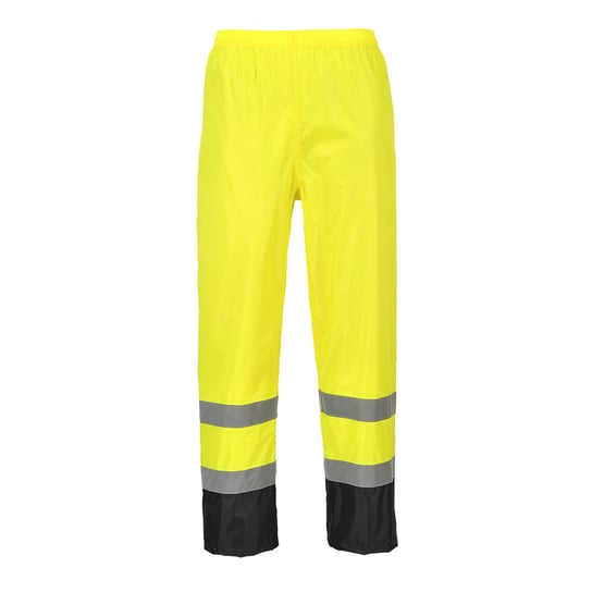 Klasyczne spodnie przeciwdeszczowe Czarny Żółty S Portwest
