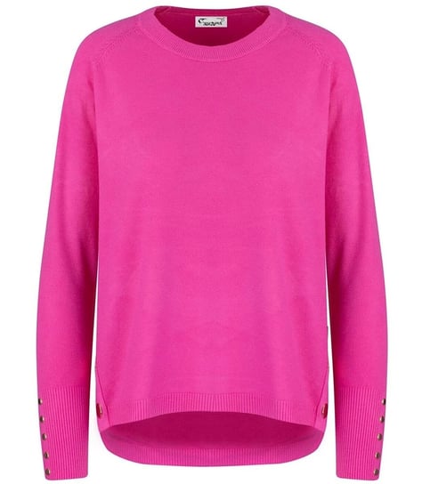 Klasyczny gładki damski sweter z guzikami MARIA-L/XL Agrafka