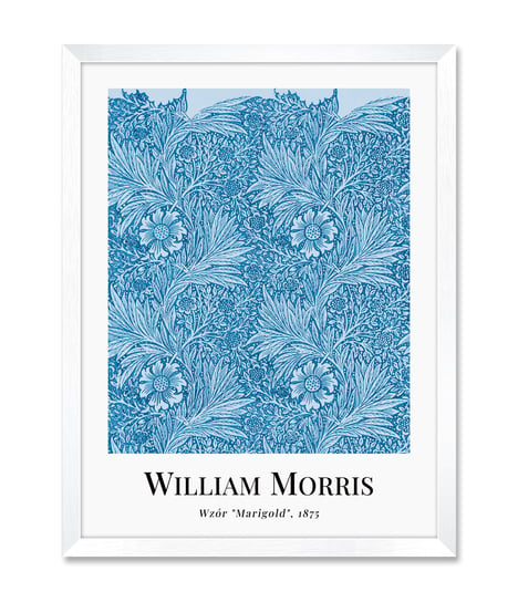 Klasyczny obraz tapeta ścienna do łazienki salonu sypialni Marigold William Morris 32x42 cm iWALL studio