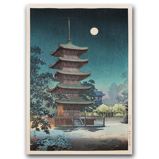 Klasyczny plakat do pokoju Asakusa Kinryusan A3 Vintageposteria