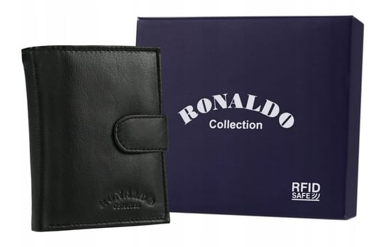 Klasyczny portfel skórzany zapinany na zatrzask — Ronaldo Ronaldo