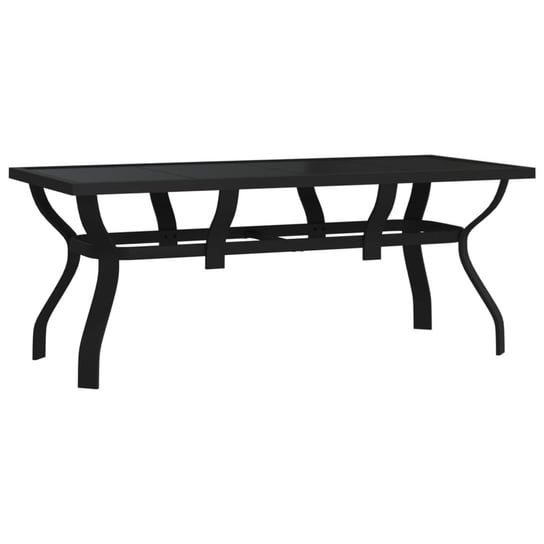 Klasyczny stół ogrodowy czarny 180x80x70 cm / AAALOE Inna marka
