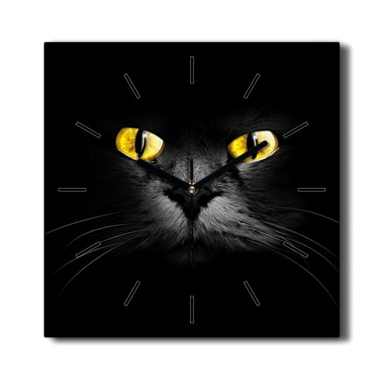 Klasyczny zegar płótno Zwierzęta koty oczy 30x30, Coloray Coloray