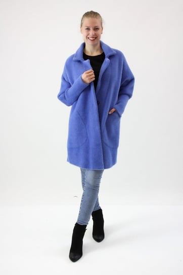 Klasycznym płaszcz Alpaka Marcela Standard Niebieski UNI Nelino