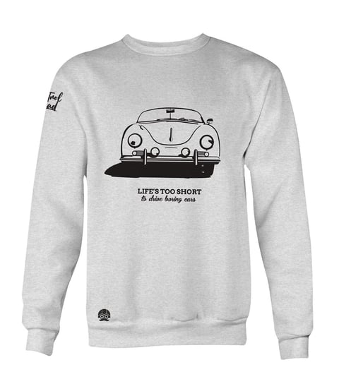 Klasykami, Bluza męska, Porsche 356 "Life's too short to drive boring cars", rozmiar S KLASYKAMI