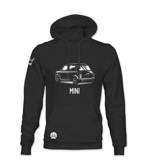 Klasykami, Bluza męska z kapturem i kieszenią, MINI COOPER, rozmiar M KLASYKAMI