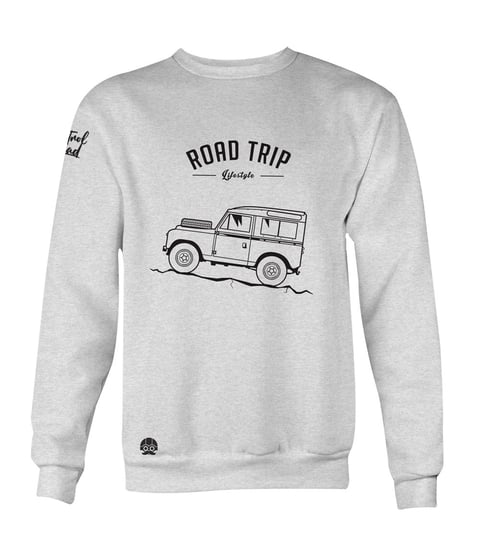Klasykami, Bluza męska z samochodem, Land Rover Road Trip 'Lifestyle', rozmiar L KLASYKAMI