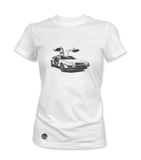 Klasykami, Koszulka damska, DeLorean DMC-12, rozmiar M KLASYKAMI