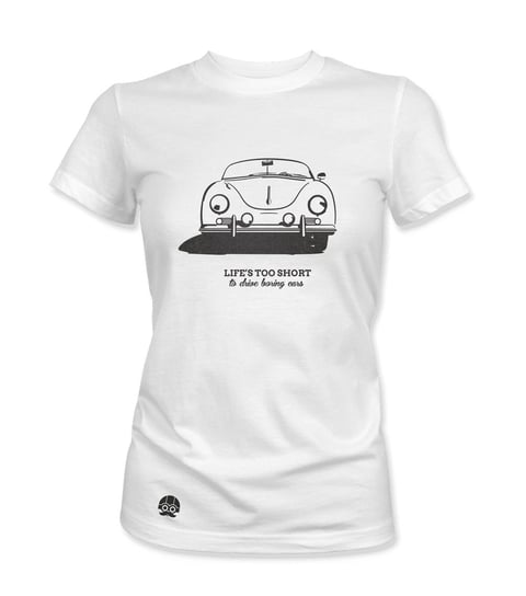 Klasykami, Koszulka damska, Porsche 356, rozmiar L KLASYKAMI