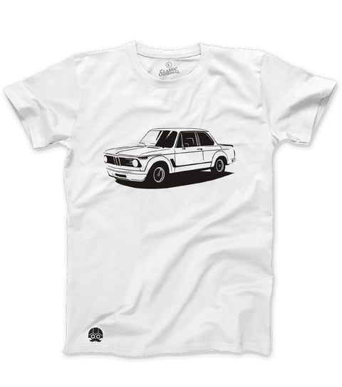 Klasykami, Koszulka męska, BMW 2002 Turbo, rozmiar L KLASYKAMI