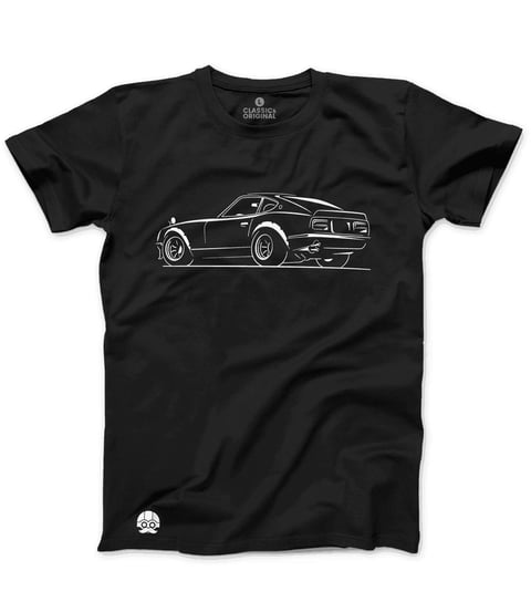 Klasykami, Koszulka męska, Nissan / Datsun 280Z, czarna, rozmiar L KLASYKAMI