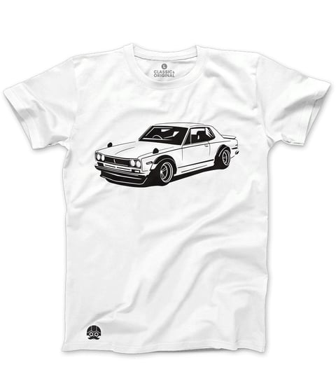 Klasykami, Koszulka męska, Nissan Skyline 2000 GT-R, rozmiar M KLASYKAMI