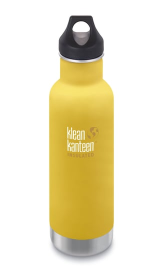 Klean Kanteen, Butelka, Classic Vacuum Insulated (mit Loop Cap) 20oz, Lemon Curry (matt), 592 ml Klean Kanteen