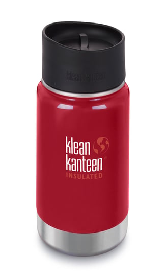 Klean Kanteen, Termos, Wide Vacuum Insulated (mit Café Cap 2.0) 12oz, czerwony, 355 ml Klean Kanteen