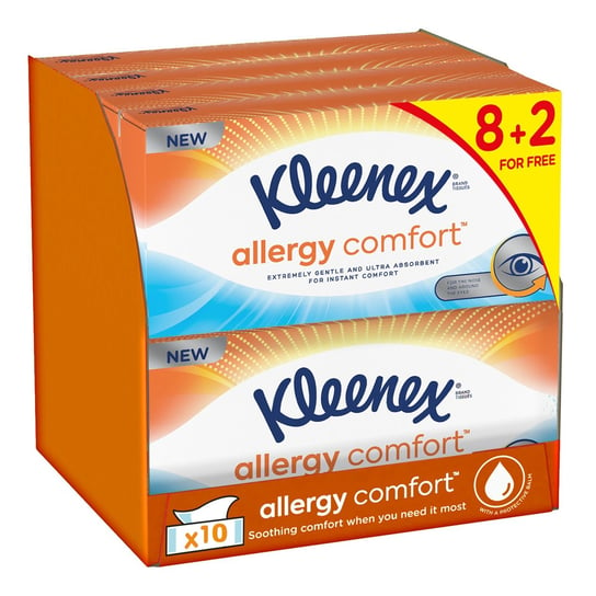 Kleenex, Box Allergy Comfort, Chusteczki, 10x56szt. Kleenex